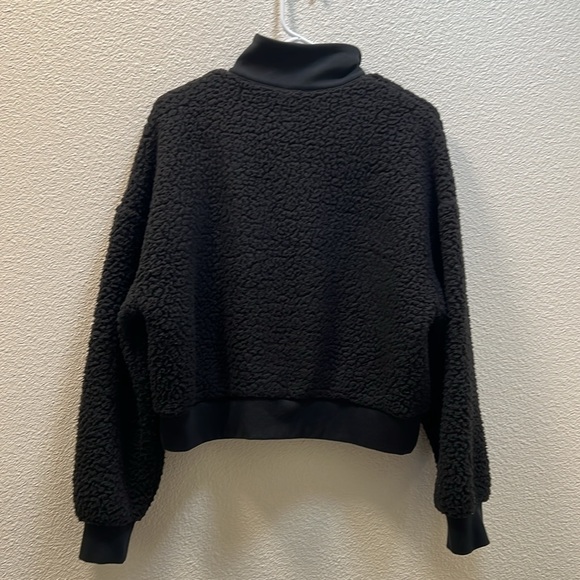 Victoria’s Secret pink please have zip pull over in black size small - Picture 6 of 7